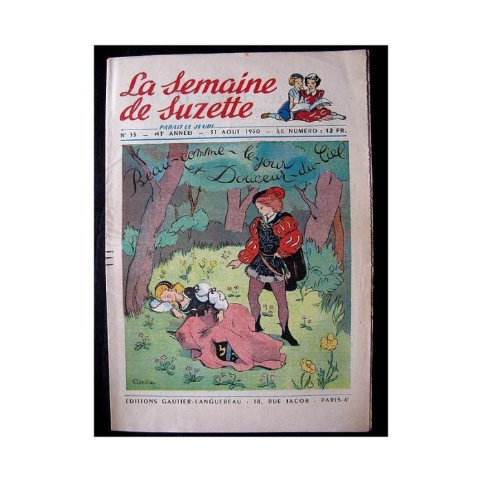 LA SEMAINE DE SUZETTE 41e ANNEE (1950) n°35 Beau comme le jour et douceur du ciel