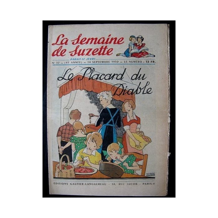 LA SEMAINE DE SUZETTE 41e ANNEE (1950) n°37 Le placard du diable