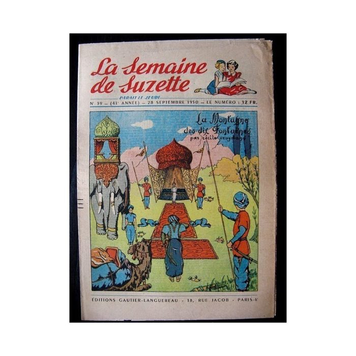 LA SEMAINE DE SUZETTE 41e ANNEE (1950) n°39 La montagne des dix fontaines