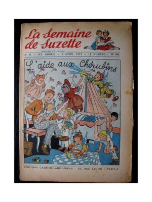 LA SEMAINE DE SUZETTE 42e ANNEE (1951) n°14 L’aide aux chérubins (Bleuette)