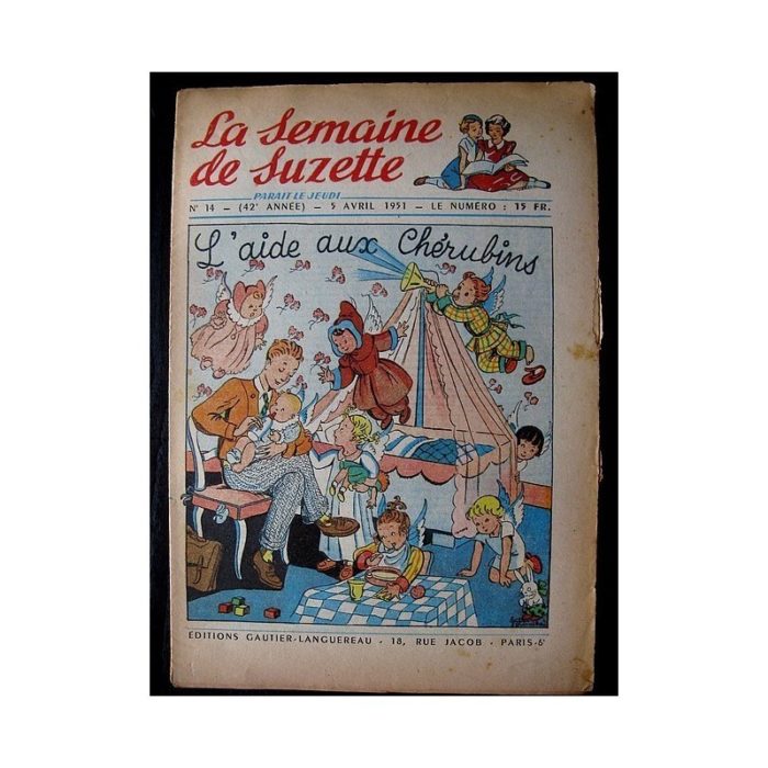 LA SEMAINE DE SUZETTE 42e ANNEE (1951) n°14 L'aide aux chérubins (Bleuette)