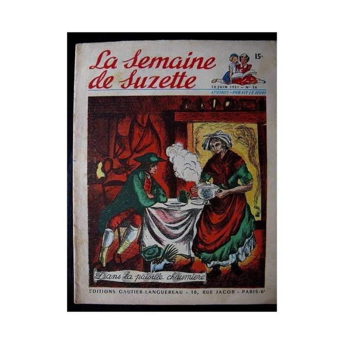 LA SEMAINE DE SUZETTE 42e ANNEE (1951) n°26 Dans la paisible chaumière