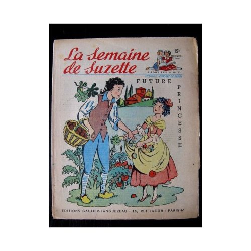 LA SEMAINE DE SUZETTE 42e ANNEE (1951) n°32 Future princesse