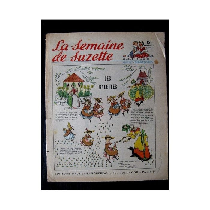 LA SEMAINE DE SUZETTE 42e ANNEE (1951) n°35 Les galettes