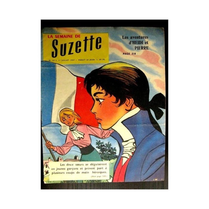 LA SEMAINE DE SUZETTE 48e année (1957) N°33 AVENTURES D'HEIDI ET PIERRE /Bambino