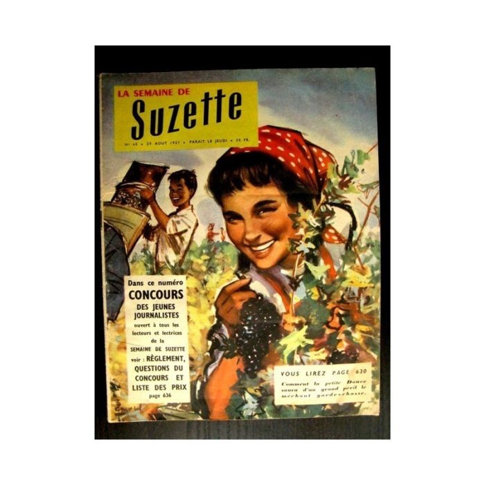 LA SEMAINE DE SUZETTE 48e année (1957) N°40 DOUCE ET LE GARDE CHASSE