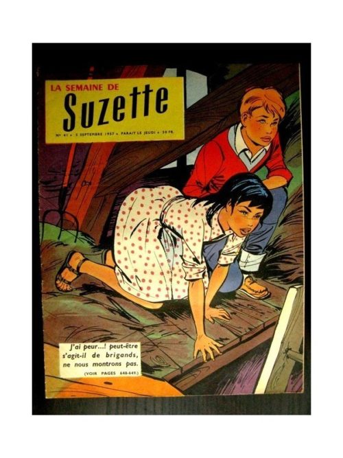 LA SEMAINE DE SUZETTE 48e année (1957) N°41 PENDANT L’ORAGE (Bleuette)