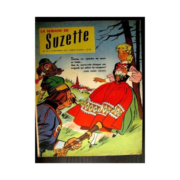 LA SEMAINE DE SUZETTE 48e année (1957) N°42 L'AIGLE ET LE POISSON D'OR