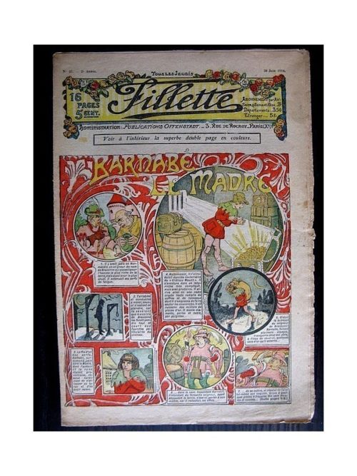 FILLETTE (SPE) 1910 N°37 BARNABE LE MADRE (Poupée Fillette – corsage japonais)