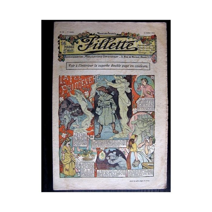 FILLETTE N°39 (14 juillet 1910) LA FEE PRIMEVERE (Poupée Fillette)
