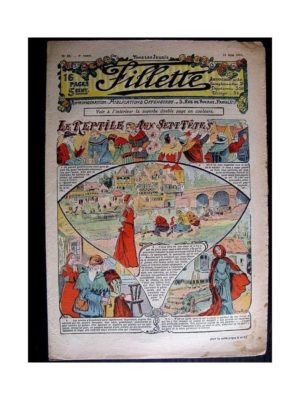 FILLETTE (SPE) 1911 N°87 LE REPTILE AUX SEPT TETES (Poupée Fillette – Blouse Kimono)