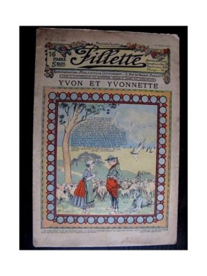 FILLETTE (SPE) 1912 N°120 YVON ET YVONNETTE (Poupée Fillette – Costume de Napolitaine Jupe et Corselet)