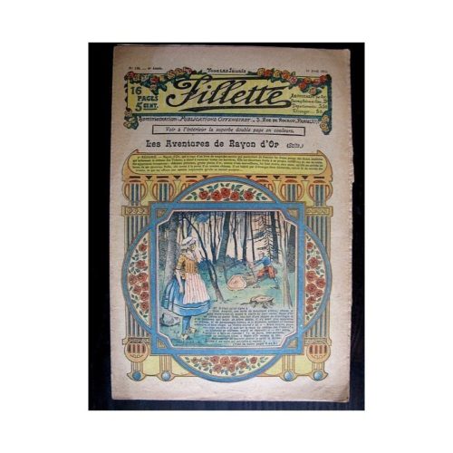 FILLETTE (SPE) 1912 N°130 LES AVENTURES DE RAYON D’OR (Poupée Fillette – Tablier Babette)