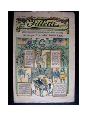 FILLETTE (SPE) 1912 N°142 AU TEMPS OU LA REINE BERTHE FILAIT (Poupée Fillette – Robe de casino – Corsage et voilage de la jupe)