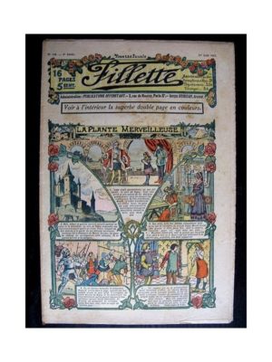 FILLETTE (SPE) 1912 N°146 LA PLANTE MERVEILLEUSE (Poupée Fillette – Liseuse en broderie anglaise et plumetis)