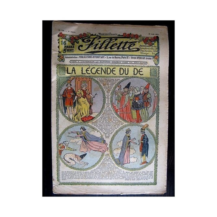 FILLETTE N°150 (29 août 1912) LA LEGENDE DU DE