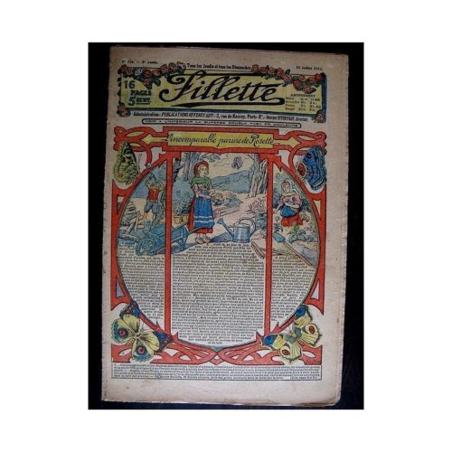 FILLETTE (SPE) 1913 N°236 L’INCOMPARABLE PARURE DE ROSETTE (Poupée Fillette – Robe Gisèle)
