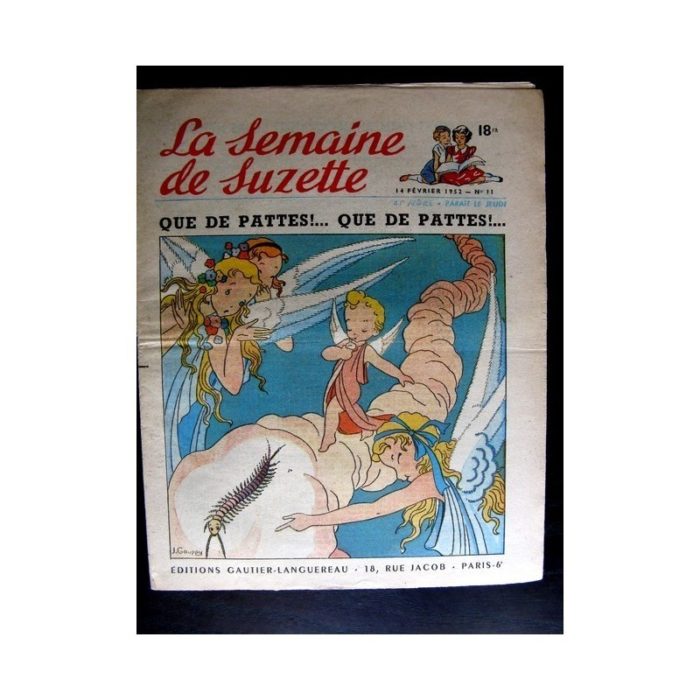 La Semaine de Suzette n°11 (14 février 1952) QUE DE PATTES QUE DE PATTES! / COQUIN LE PETIT COCKER