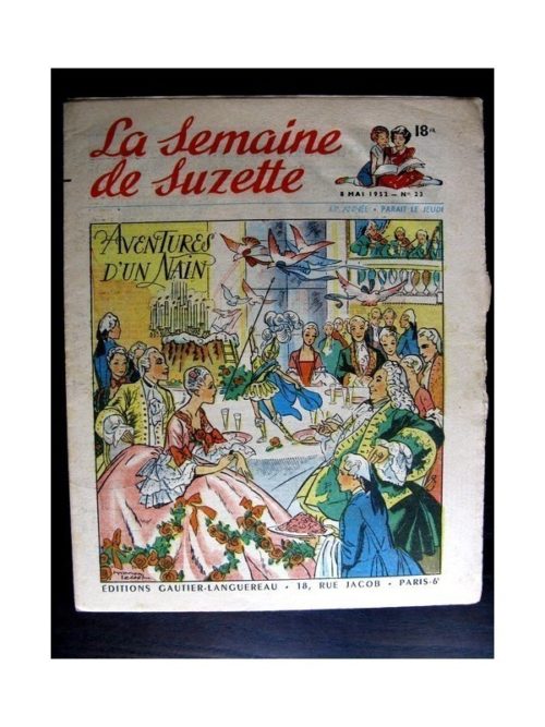 La Semaine de Suzette n°23 (8 mai 1952) AVENTURES D’UN NAIN /  COQUIN LE PETIT COCKER