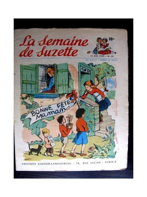 La Semaine de Suzette n°26 (29 mai 1952) BONNE FETE MAMAN /  COQUIN LE PETIT COCKER