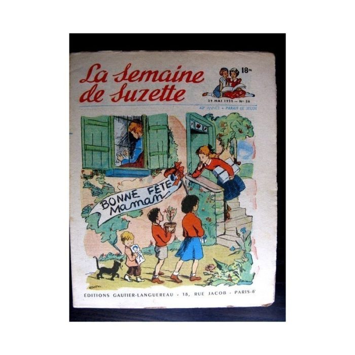La Semaine de Suzette n°26 (29 mai 1952) BONNE FETE MAMAN / COQUIN LE PETIT COCKER