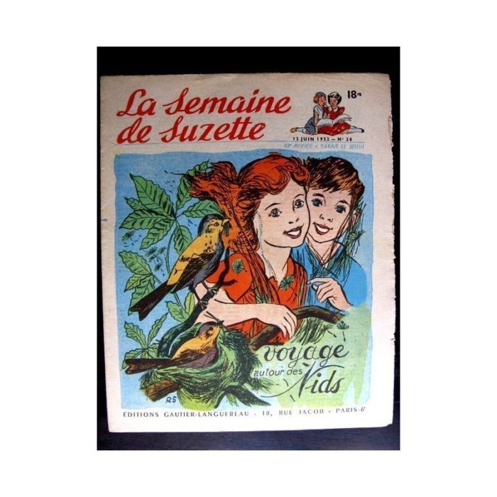 La Semaine de Suzette n°28 (12 juin 1952) VOYAGE AUTOUR DES NIDS / COQUIN LE PETIT COCKER