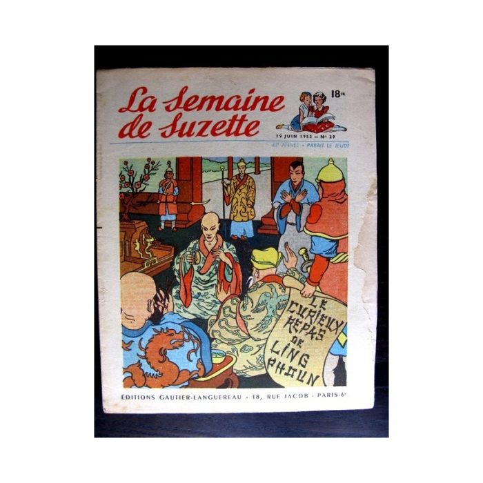 La Semaine de Suzette n°29 (19 juin 1952) LE CURIEUX REPAS DE LING PHOUN / COQUIN LE PETIT COCKER