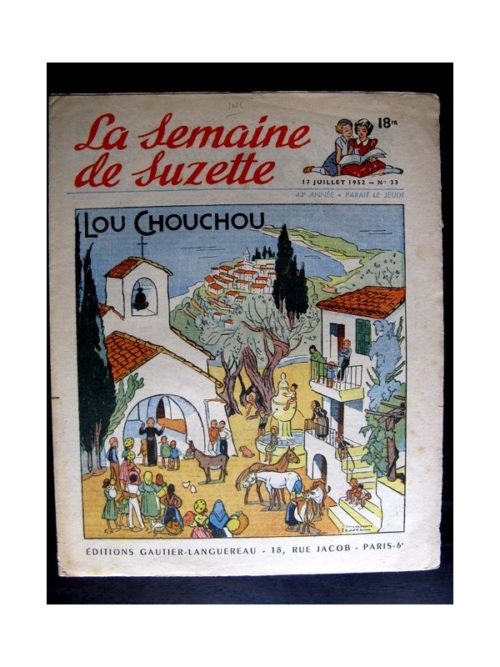 La Semaine de Suzette n°33 (17 juillet 1952) LOU CHOUCHOU /  COQUIN LE PETIT COCKER