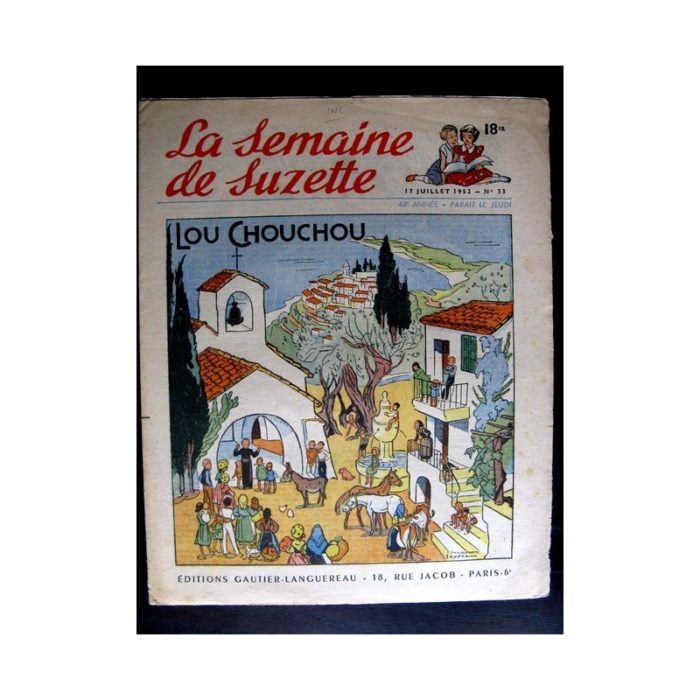 La Semaine de Suzette n°33 (17 juillet 1952) LOU CHOUCHOU / COQUIN LE PETIT COCKER