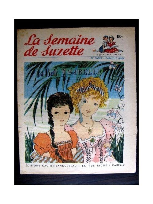 La Semaine de Suzette n°28 (11 juin 1953) LA BELLE ISABELLE