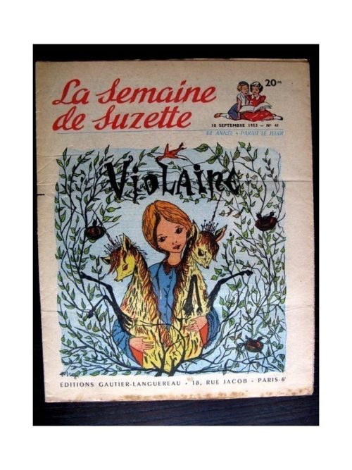 La Semaine de Suzette n°41 (10 septembre 1953) VIOLAINE (Paul de Combret)