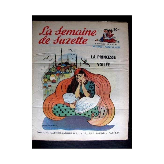 La Semaine de Suzette n°45 (8 octobre 1953) LA PRINCESSE VOILEE (M. Van Schoote)