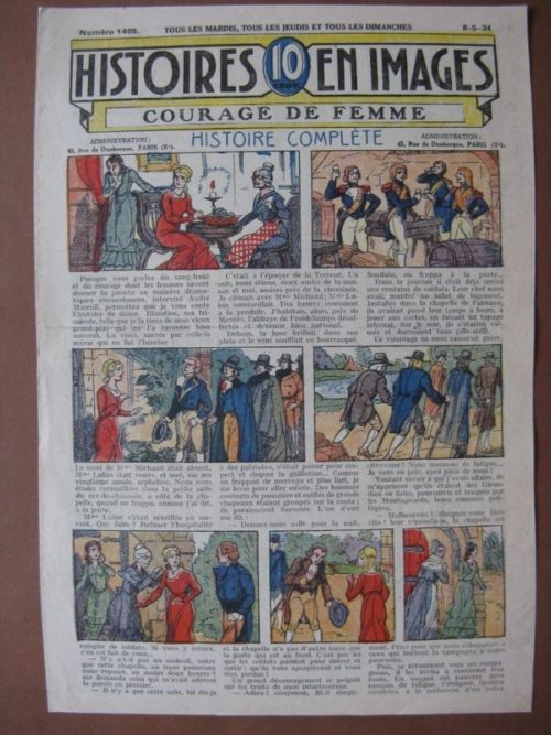 LES HISTOIRES EN IMAGES – COURAGE DE FEMME (Terreur, Girondins, Montagnards)