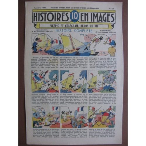 LES HISTOIRES EN IMAGES N°1510 – PIKEPIC ET COLEGRAM HEROS DU RIF (ouistiti, perruche, chameau)