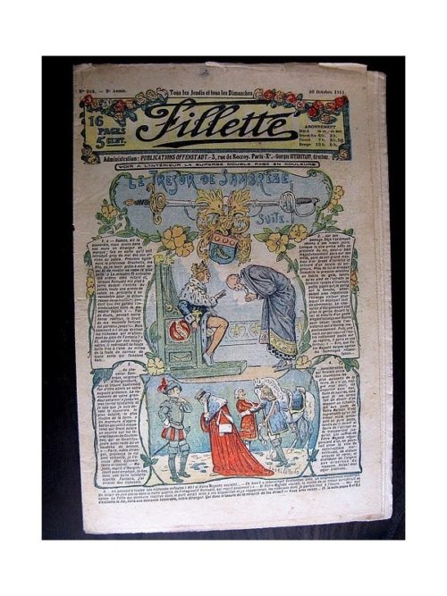 FILLETTE (SPE) 1913 N°268 LE TRESOR DE SAMBREZE (Poupée Fillette – Combinaison)