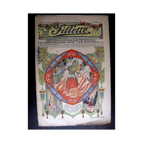 FILLETTE (SPE) 1913 N°278 LE CHEVALIER AU LYS ROUGE (Poupée Fillette – Chemise de nuit brodée)