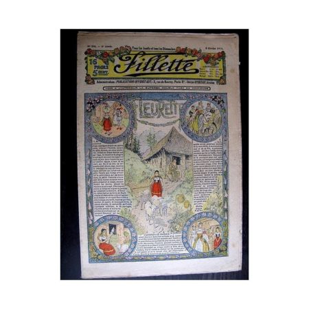 FILLETTE 1914 N°296 FLEURETTE (Friquette - Costume d'Incroyable - 1)