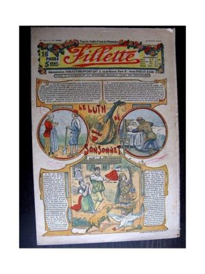 FILLETTE (SPE) 1914 N°297 LE LUTH DE SANSONNET (Mode de Fillette – Modèles de robes et  tailleurs)