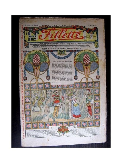 FILLETTE (SPE) 1914 N°309 ROBIN L’ARCHER AU BONNET MAGIQUE (Mode – Modèles de tailleurs)