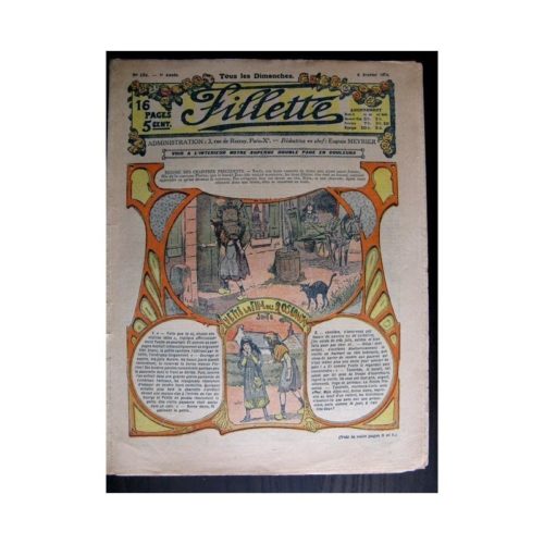 FILLETTE (SPE) 1915 N°356 YVETTE LA FILLE DES ROSEAUX (Poupée Fillette – Robe Chiffonnette)