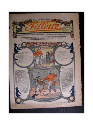 FILLETTE (SPE) 1915 N°357 YVETTE LA FILLE DES ROSEAUX (Mode de Fillette – Modèles de robes 1915)