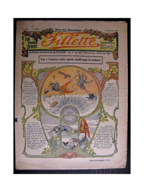 FILLETTE (SPE) 1915 N°363 YVETTE LA FILLE DES ROSEAUX (Mode de Fillette – Modèles de robes 1915)