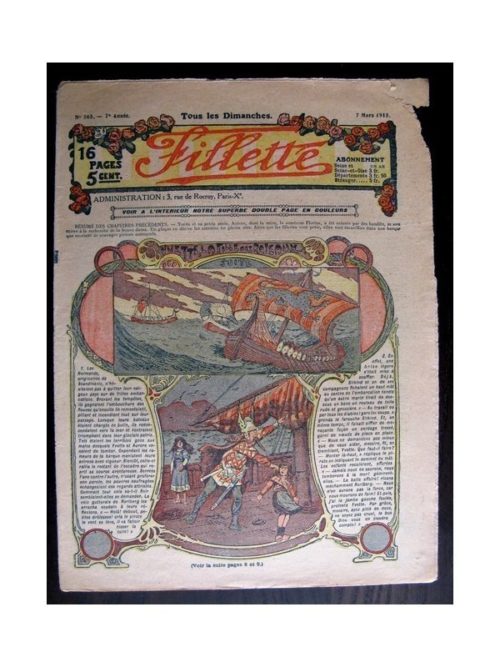 FILLETTE (SPE) 1915 N°365 YVETTE LA FILLE DES ROSEAUX (Poupée Fillette – Robe Favorite)