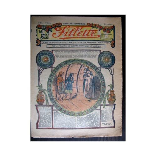 FILLETTE (SPE) 1915 N°371 YVETTE LA FILLE DES ROSEAUX (poupée Fillette – Manteau Bobb)
