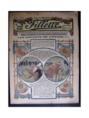 FILLETTE (SPE) 1916 N°430 LES ENFANTS DE L’OTAGE