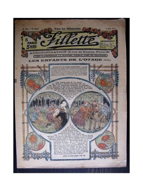 FILLETTE (SPE) 1916 N°430 LES ENFANTS DE L’OTAGE
