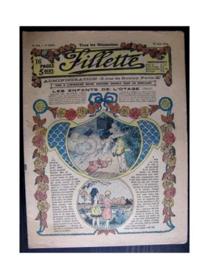 FILLETTE (SPE) 1916 N°433 LES ENFANTS DE L’OTAGE (Mode Fillette – Modèles de robes 1916)