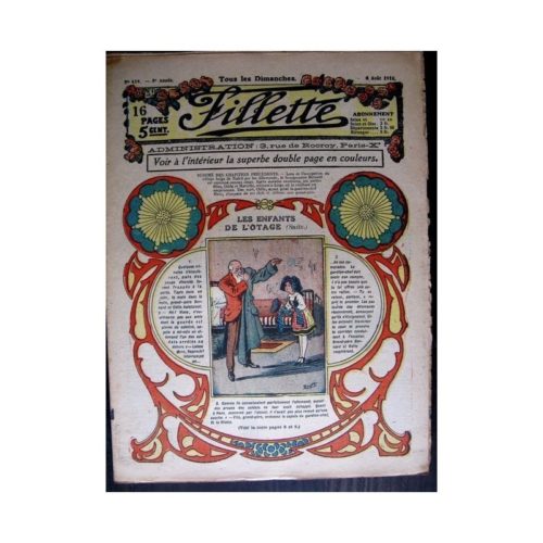 FILLETTE (SPE) 1916 N°439 LES ENFANTS DE L’OTAGE (Poupée Friquette – Costume de bain)