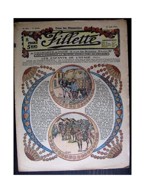 FILLETTE (SPE) 1916 N°440 LES ENFANTS DE L’OTAGE