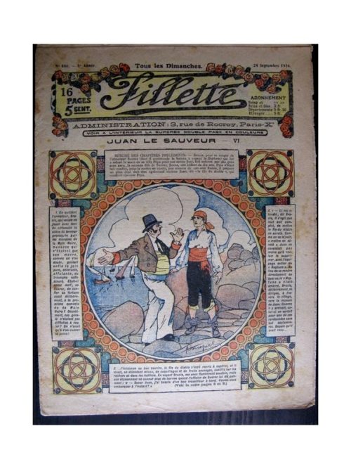 FILLETTE (SPE) 1916 N°446 JUAN LE SAUVEUR – VI (Mode Fillette – Modèles de robes 1916)